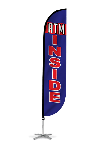 ATM Inside Feather Flag