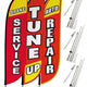 Auto Repair Feather Flag - 3 Pack w/ Ground Spike Pole Set