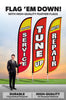 Image of Auto Repair Feather Flag - 3 Pack w/ Ground Spike Pole Set