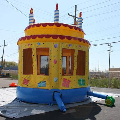 15'H Birthday Cake Bouncer by MoonWalk USA