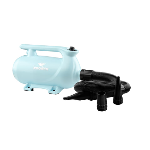XPOWER B-163 High Velocity Pet Dryer w/variable speed and dual motor 6hp 320 CFM
