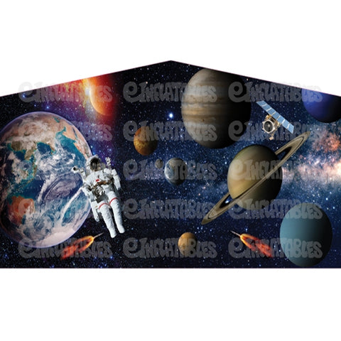 Space Bounce House Banner by eInflatables