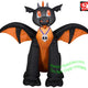 3 1/2' Halloween Baby Black & Orange Dragon by Gemmy Inflatables