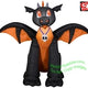 3 1/2' Halloween Baby Black & Orange Dragon by Gemmy Inflatables