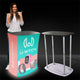 Backlit Custom Square Trade Show Podium