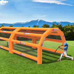 15'H Inflatable Batting Cage by Ultimate Jumpers