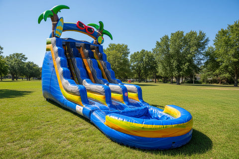 Beach Breaker 18' Double Lane | Commercial Inflatable Water slide WS4215
