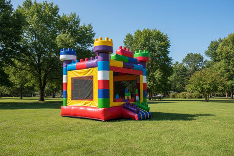 Block Builder Bounce House 15x15| Commercial Inflatable Bounce House - MN1185