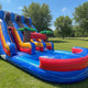 Blue Malibu 18' Double Lane Water Slide WS4185-B | Commercial inflatable Water Slide