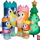 6' Gemmy Airblown Inflatable Christmas Bluey & Family In Christmas Sweaters Scene