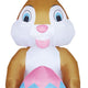 4' Air Blown Inflatable Pink Bunny Holding Easter Egg