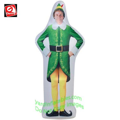 6' Gemmy Airblown Inflatable Photorealistic Christmas Buddy The Elf