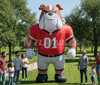 Image of Inflatable Bulldog Sports Mascot by Cutting Edge