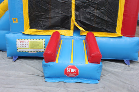 2-Lane Rainbow Castle Combo w/ Pool