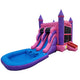 13'H 2-Lane Pink Castle Combo w/ Pool by MoonWalk USA
