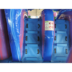 13' H 2-Lane Purple Combo Wet N Dry by MoonWalk USA