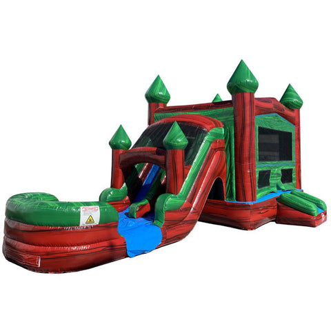 2-Lane Red Ruby Castle Combo Wet n Dry