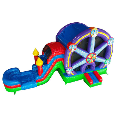 14' 2-Lane Ferris Wheel Combo Wet N Dry by MoonWalk USA