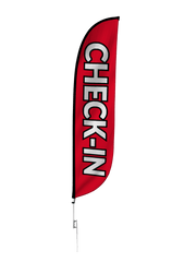 Check-In Feather Flag