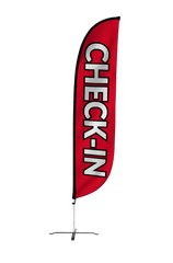 Check-In Feather Flag