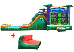 13'H Tropical Splash PLUS (Pool + Stopper) by Happy Jump