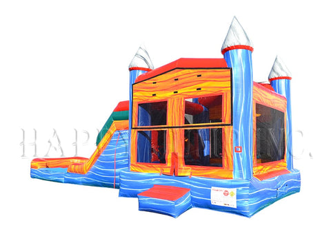 5-in-1 Super Combo Double Lane With Pool Marble CO2190-1M