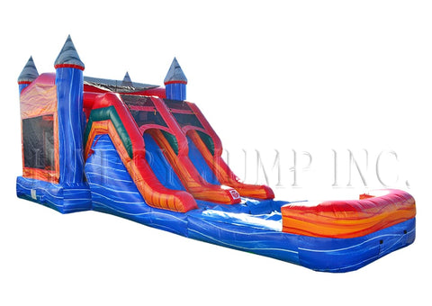 5-in-1 Super Combo Double Lane With Pool Marble CO2190-1M