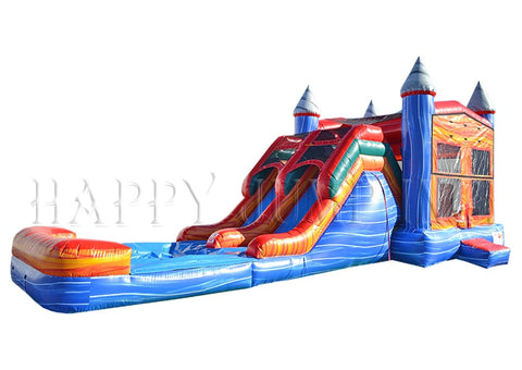 5-in-1 Super Combo Double Lane With Pool Marble CO2190-1M