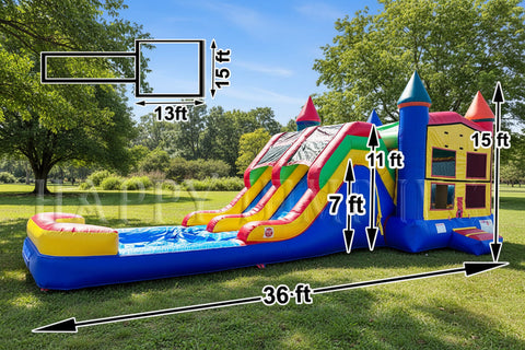 5in1 Super Combo Double Lane with Pool - CO2190