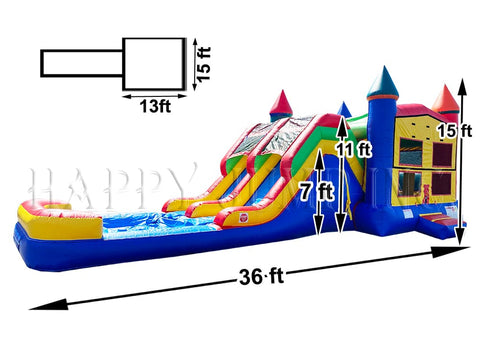 5in1 Super Combo Double Lane with Pool - CO2190