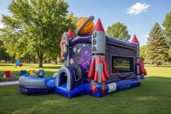 Space Combo (Pool /Stopper)| Commercial Inflatable Bounce House Combo | CO2331-SP