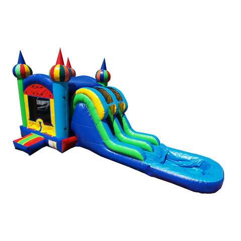 CWS-200D Ballon Combo Water Slide Double line.
