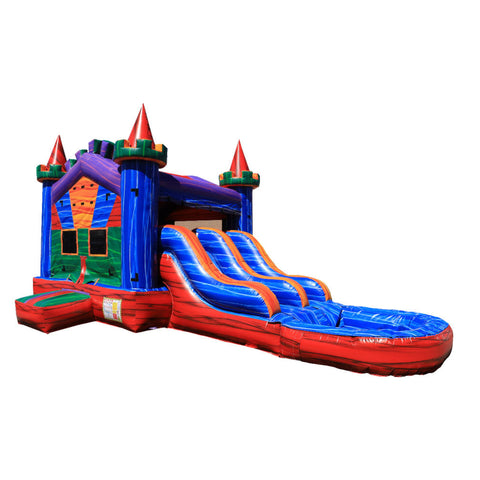 CWS-206D Marble Combo Water Slide Double Line