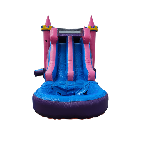 CWS-257-Pink Purple Combo Water Slide Double