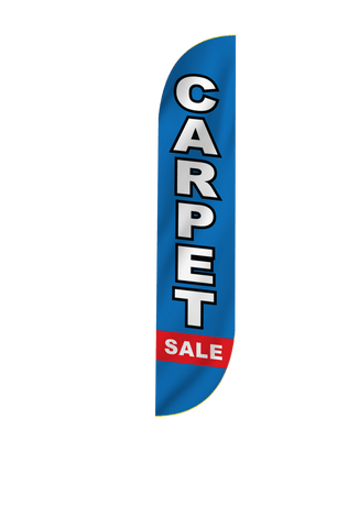 Carpet Sale Feather Flag Blue & Red