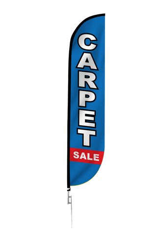 Carpet Sale Feather Flag Blue & Red