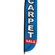 Carpet Sale Feather Flag Blue & Red