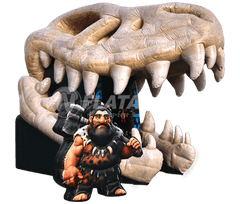 11'H Battle Axe Blacklight Axe Throw (Single) by Cutting Edge