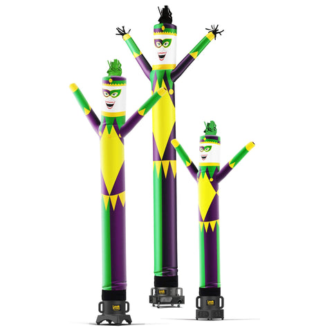 20 Foot Jester Mardis Gras style themed Inflatable Air Dancer with Blower by Look Our Way