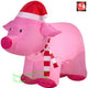 9 1/2' Gemmy Airblown Inflatable Christmas Stegosaurus Wearing Santa Hat   by Gemmy Inflatables