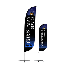 Christmas Service Feather Flag