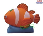 5 1/2' Air Blown Inflatable Christmas Clownfish