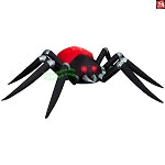 14.5' Gemmy Airblown Inflatable Colossal Halloween Projection Fire and Ice Black and Red Spider