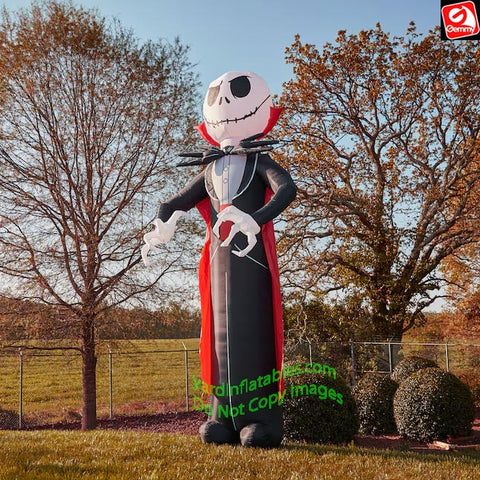 3 1/2' Halloween Nightmare Before Christmas Jack Skellington On Pumpkin by Gemmy Inflatables
