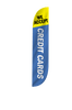 Image of Credit Cards Accepted Feather Flag 12ft
