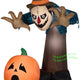 7 1/2' Gemmy Airblown Inflatable Halloween ANIMATED Creepy Hunched Scarecrow w/ Pumpkin