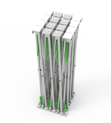 Curved Pop Up Trade Show Display w/ Tablet & Media Stand