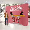 Image of Custom Curved Tension Fabric Backdrop Display