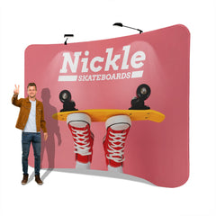 Custom Curved Tension Fabric Backdrop Display