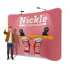 Image of Custom Curved Tension Fabric Backdrop Display